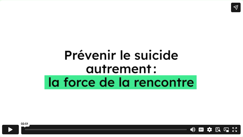 Vidéo Prévention Suicide Romandie